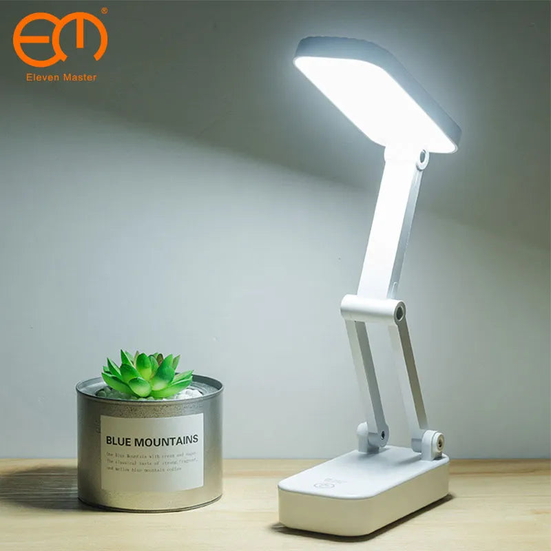 Foldable table lamp for Students Stepless dimming 1200mAh Rechargeable Battery Reading Desk Lamp Lamps Table Dorm LZD0001