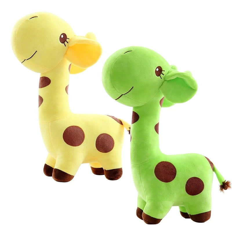 18cm Cute Giraffe Plush Toy Pendant Soft Deer Stuffed Cartoon Animals Doll Baby Kids Toys Christmas Birthday Colorful Gifts