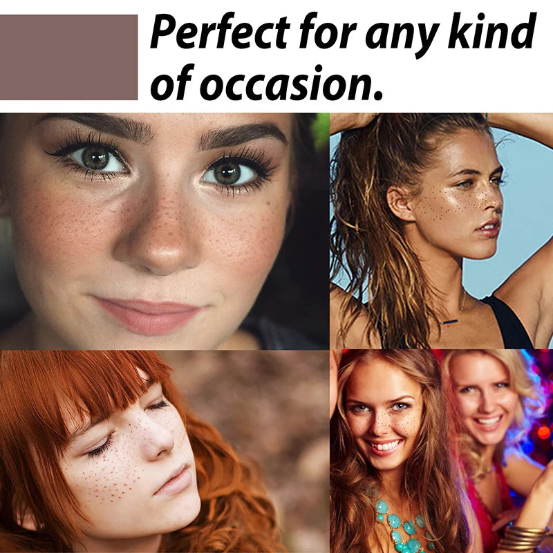 6pcs/box Face Fake Freckles Tattoo Sticker Freckle Makeup Patch Waterproof Long-lasting Natural Freckle One-time Tattoo Stickers