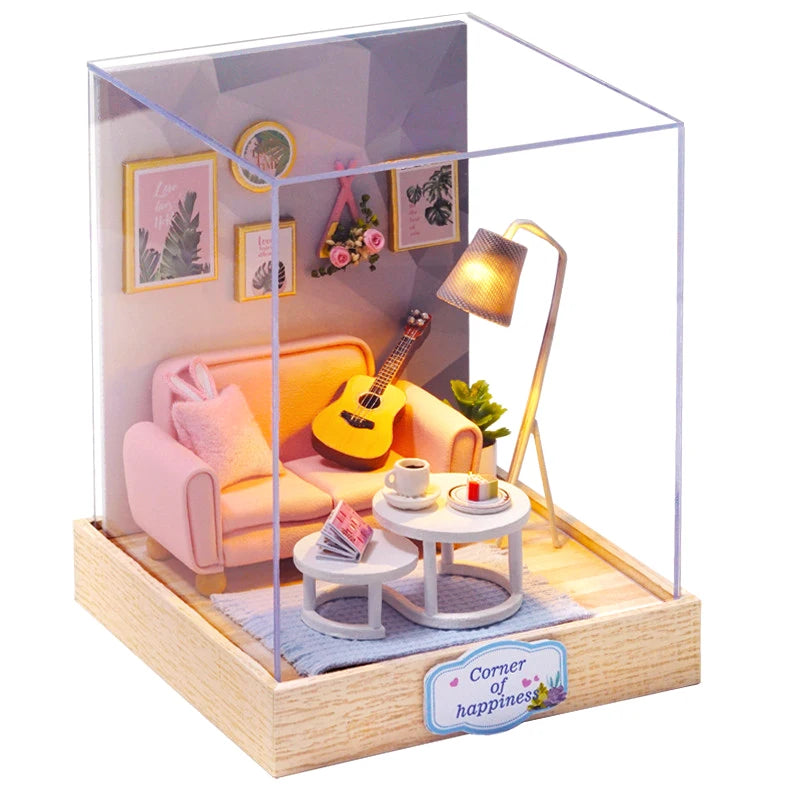 CUTEBEE Doll House Miniature DIY Dollhouse With Furnitures Wooden House Casa Diorama Toys For Children Birthday Gift Z007