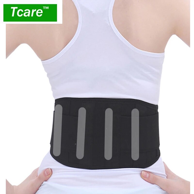 Tcare Adjustable Waist Tourmaline Self Heating Magnetic Therapy Back Waist Support Belt Lumbar Brace Massage Band Health Care