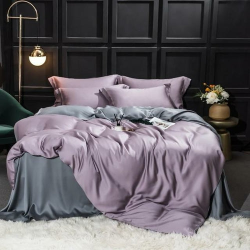 Sondeson Luxury 100% Silk Beauty Bedding Set 25 Momme Silk Duvet Cover