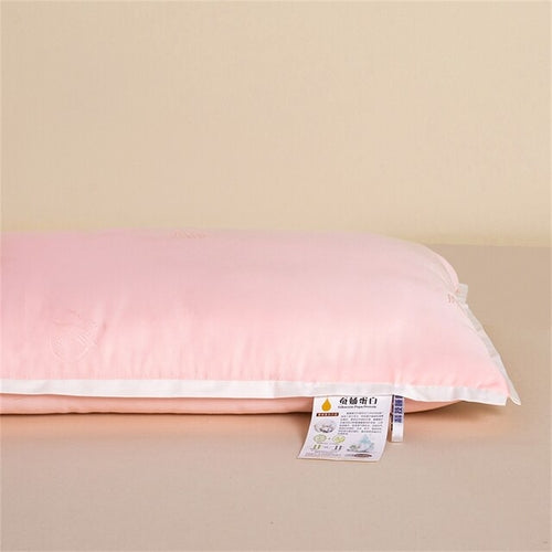 Sondeson Luxury Pink 100% Natural Silk Pillow Inner King Queen Bedding