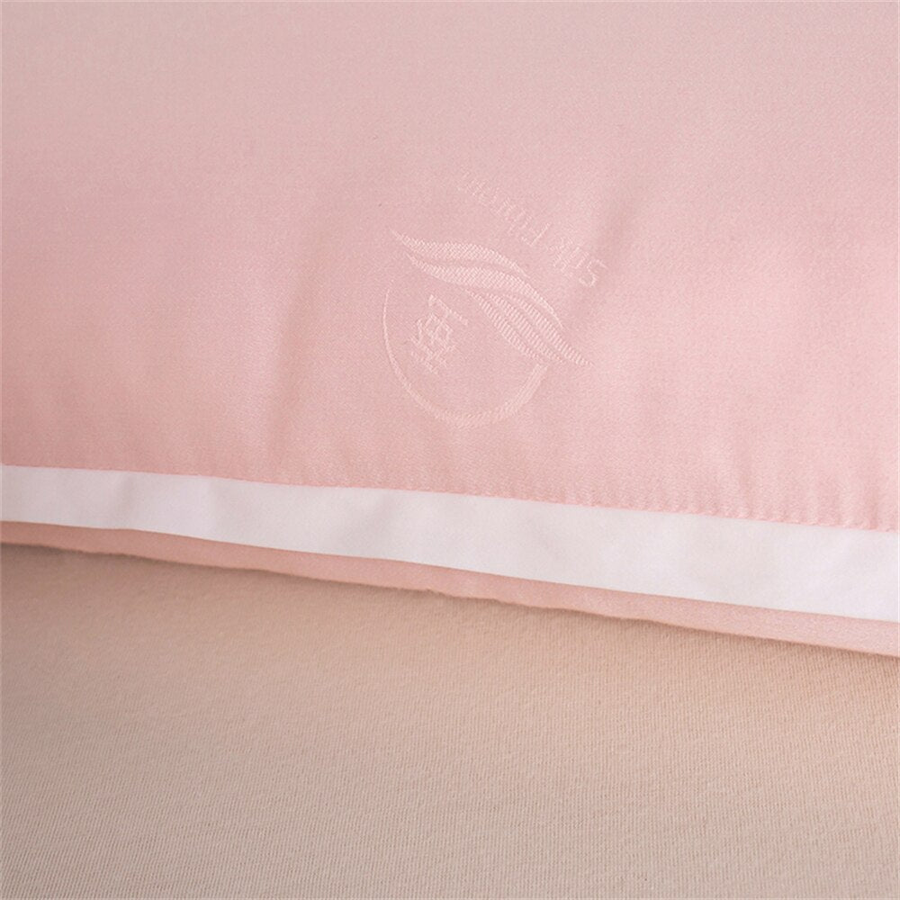 Sondeson Luxury Pink 100% Natural Silk Pillow Inner King Queen Bedding