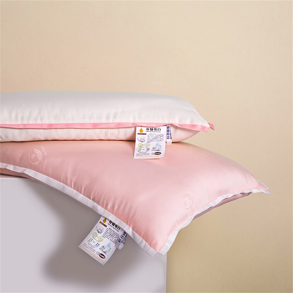 Sondeson Luxury Pink 100% Natural Silk Pillow Inner King Queen Bedding