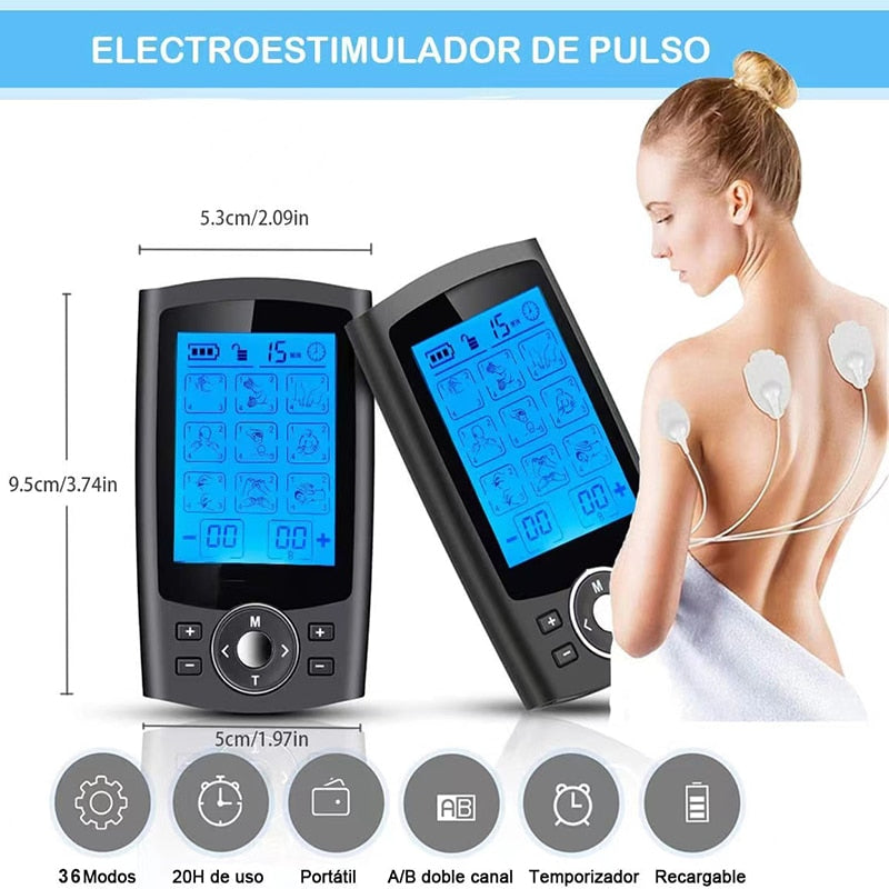 Tens Muscle Stimulator 36-mode Electric Ems Acupuncture Body Massage