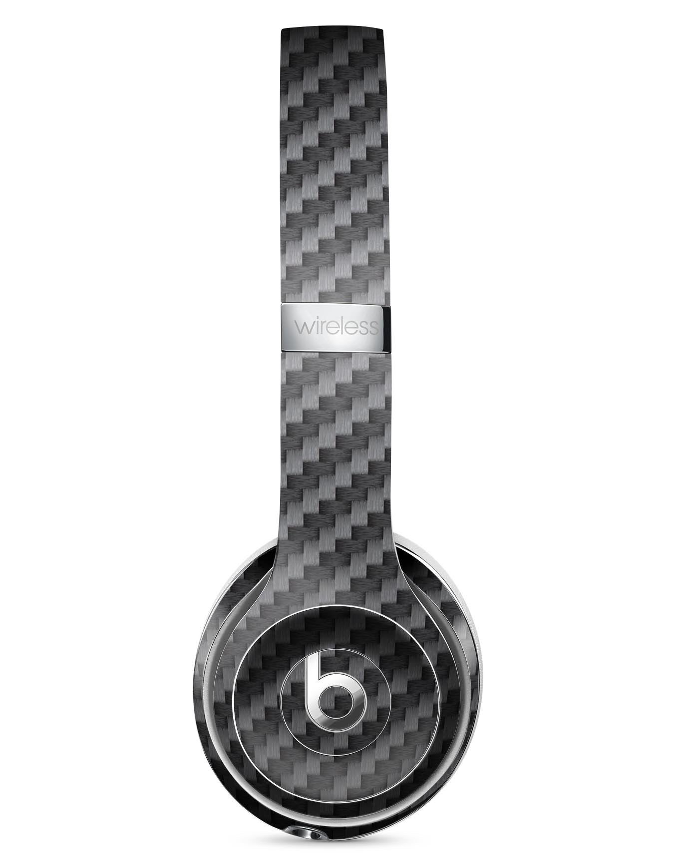 Textured Black Carbon Fiber - Full Body Skin Decal Wrap Kit for Beats