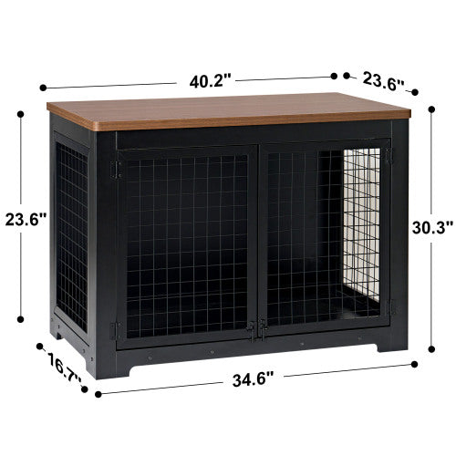 Furniture style dog cage, wooden dog cage