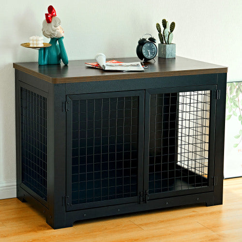 Furniture style dog cage, wooden dog cage