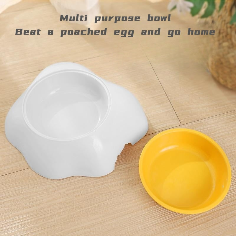 Egg-shaped Pet Bowl Drinking Water Single Bowl Double Bowl Dog Bowls