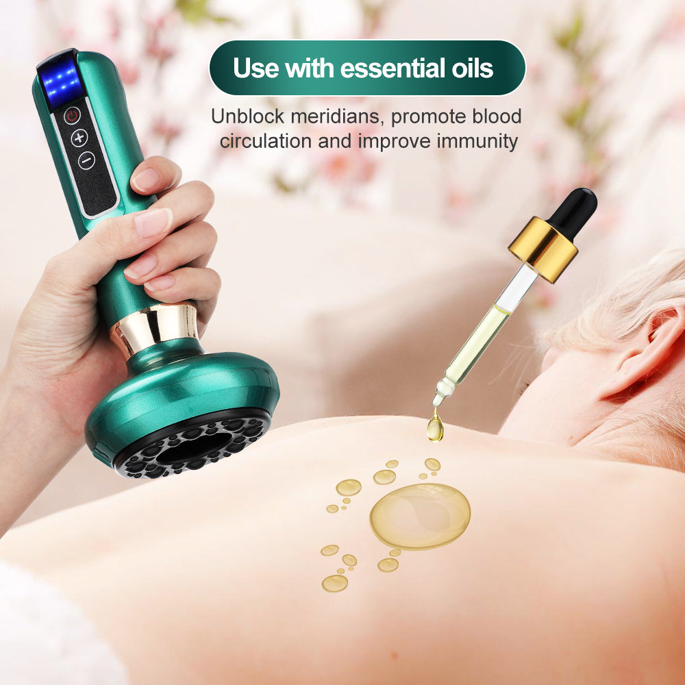 Electric Cupping Massager Vacuum Suction Cup GuaSha Anti Cellulite