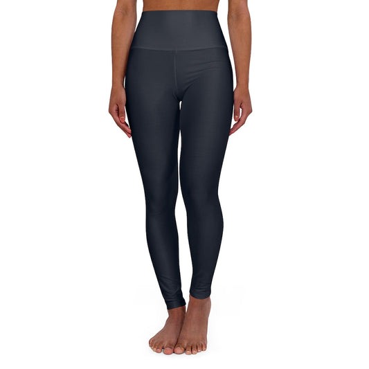 Womens Yoga Leggings - High Waist / Dark Blue Fitness Pants