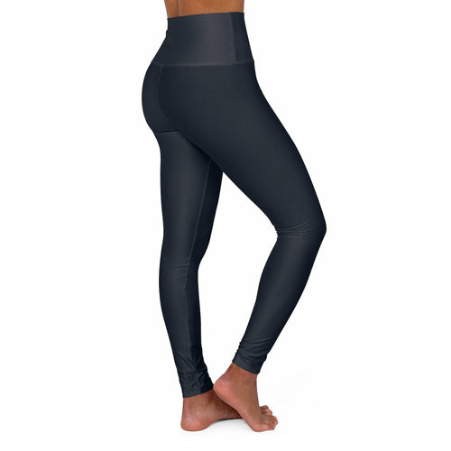 Womens Yoga Leggings - High Waist / Dark Blue Fitness Pants